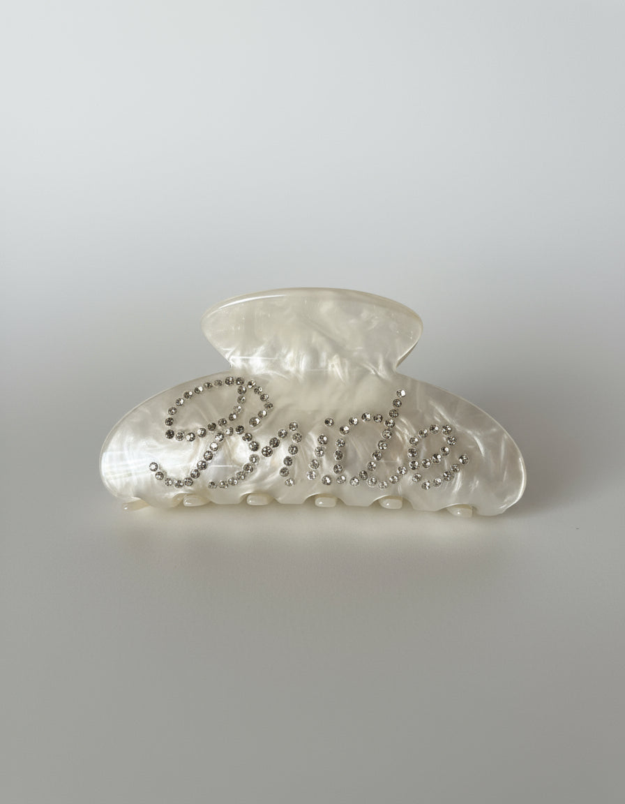 Bride Embellished Hair Claw Clip