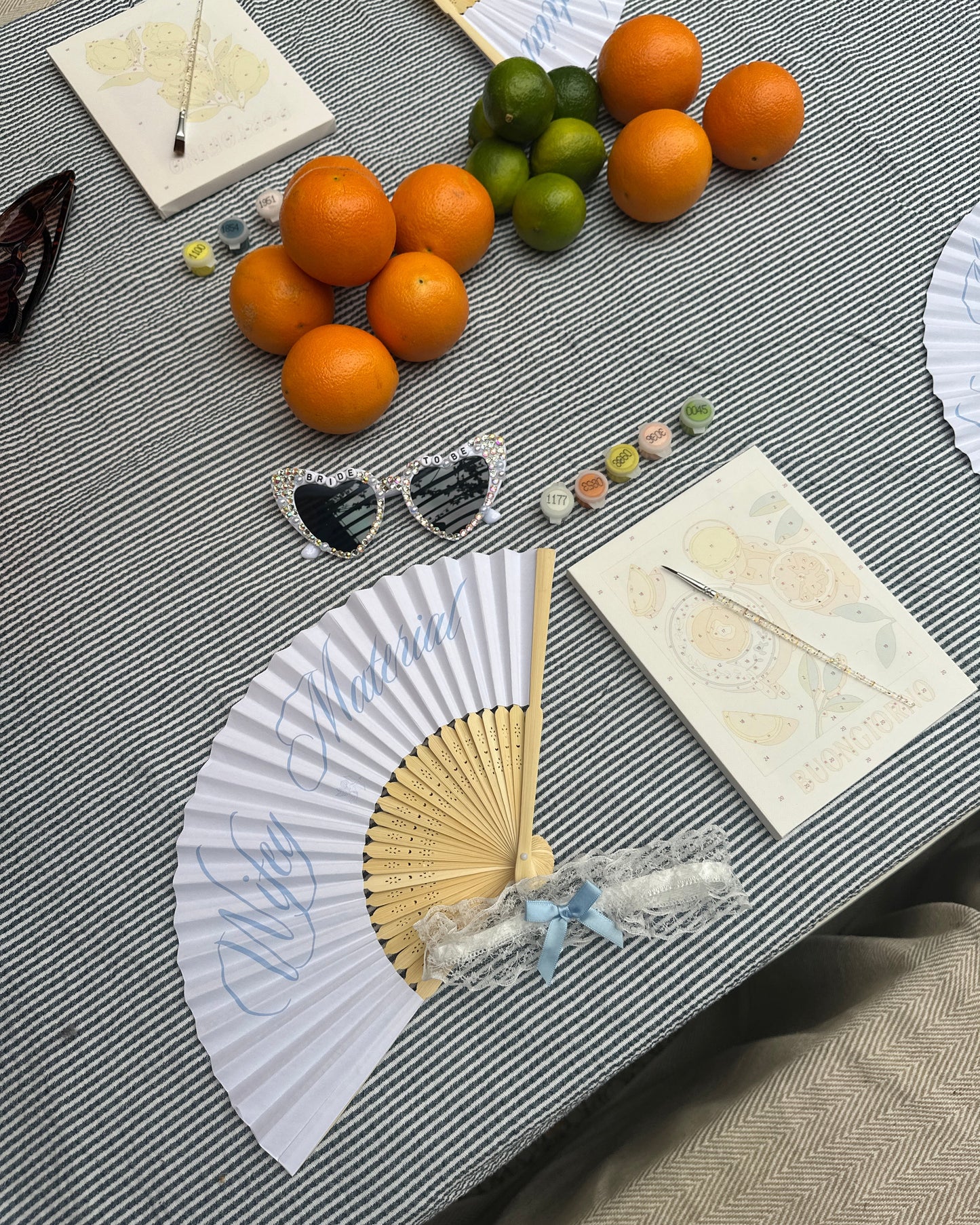 Wifey Material Paper Fans (Pack of 4)