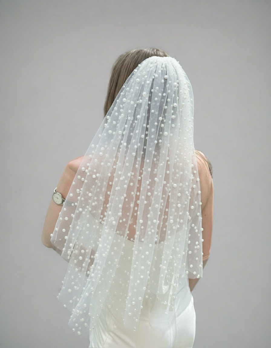 Mini Hearts Veil | Bridal Hen Party Veil