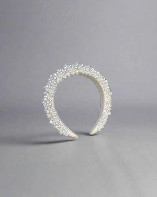 Bridal Pearl Padded Headband | Hair Accessory | Bride
