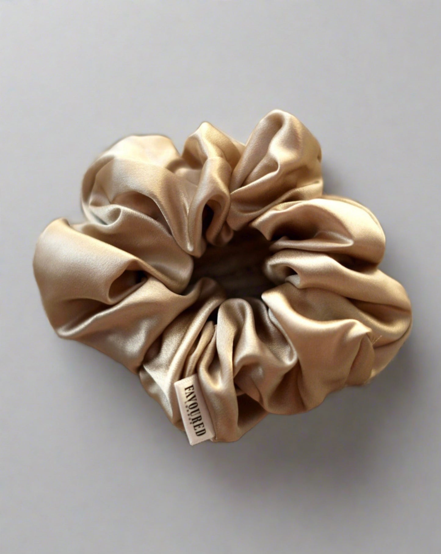 Champagne Silk Scrunchie | Hair Accessory | Bridesmaid