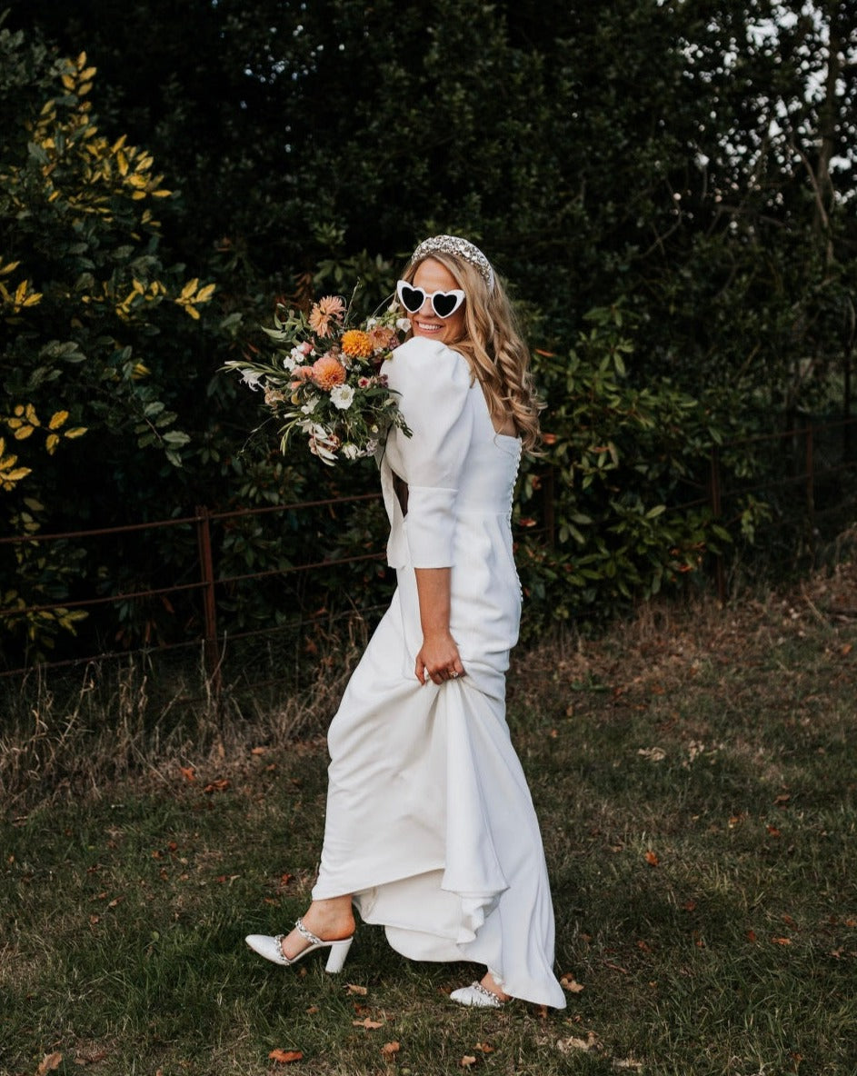 White Heart Bridal Sunglasses | Hen Party Wedding Accessories