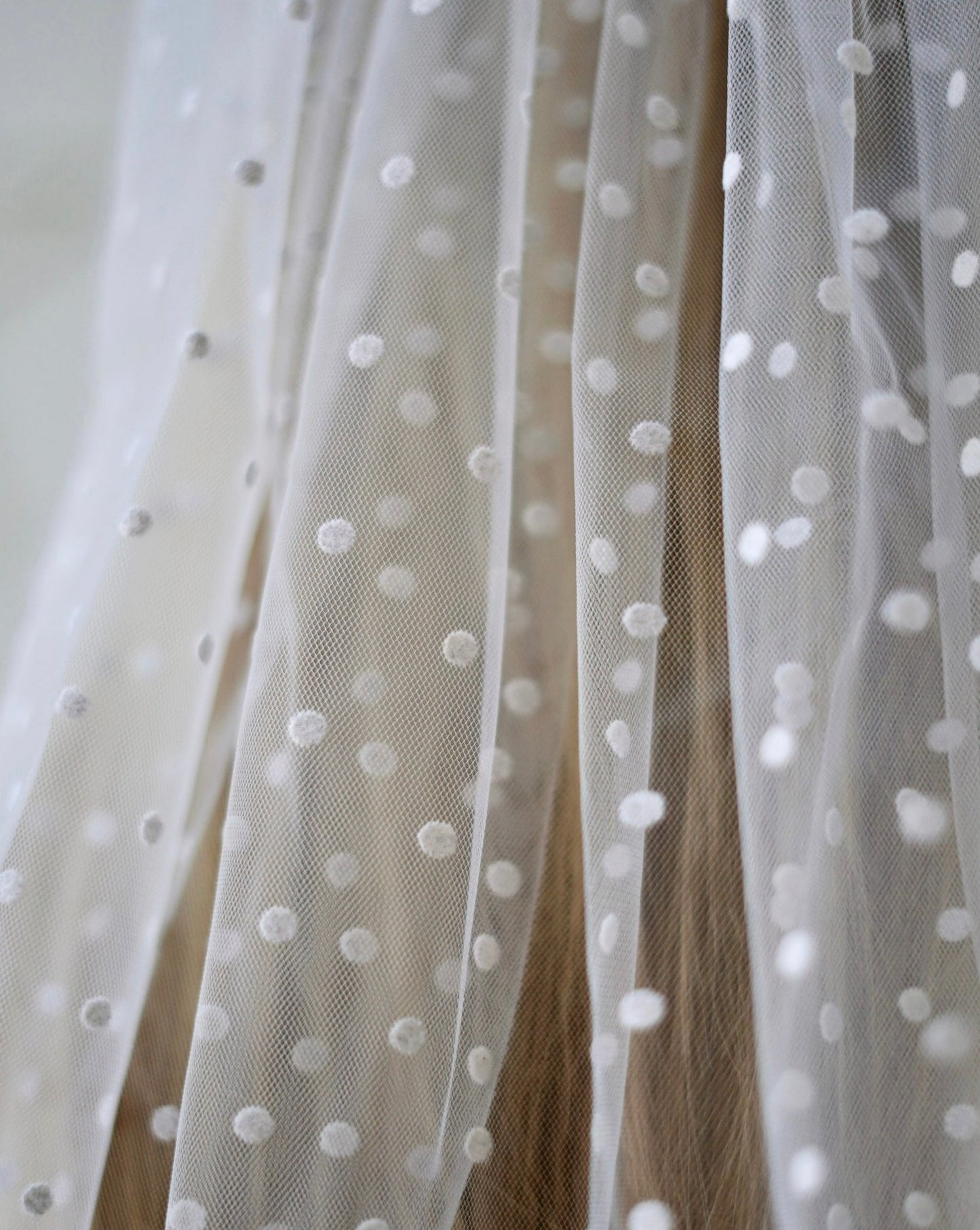 Midi Polka Dot Veil | Bridal Hen Party Veil