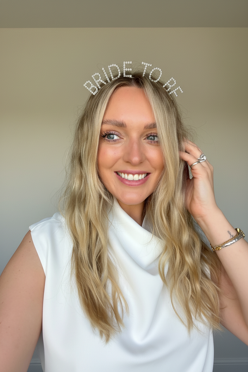 Bride To Be Rhinestone Silver Headband | Hair Accessory | Bridal