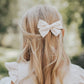 Natural Embroidered Bow | Flower Girl | Gifting