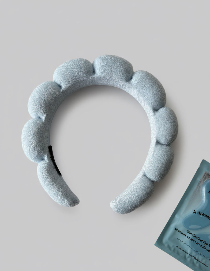 Something Blue Padded Towelling Headband