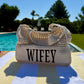 Wifey Crochet Lined Tote Beach Bag | Bridal Hen Wedding Honeymoon