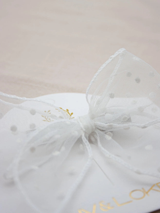 Polka Dot Bow | Flower Girl | Gifting