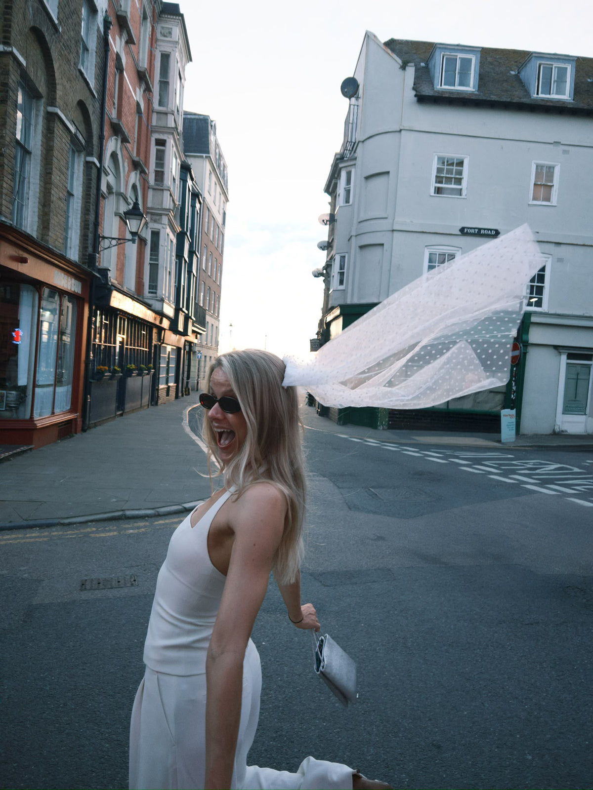 Midi Polka Dot Veil | Bridal Hen Party Veil