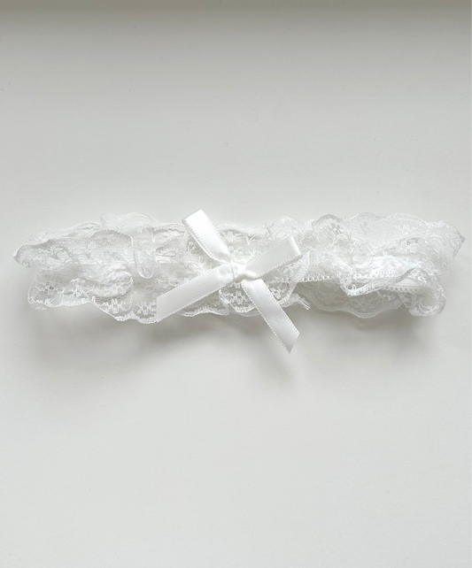 Bridal White Lace Garter