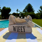 Wifey Crochet Lined Tote Beach Bag | Bridal Hen Wedding Honeymoon