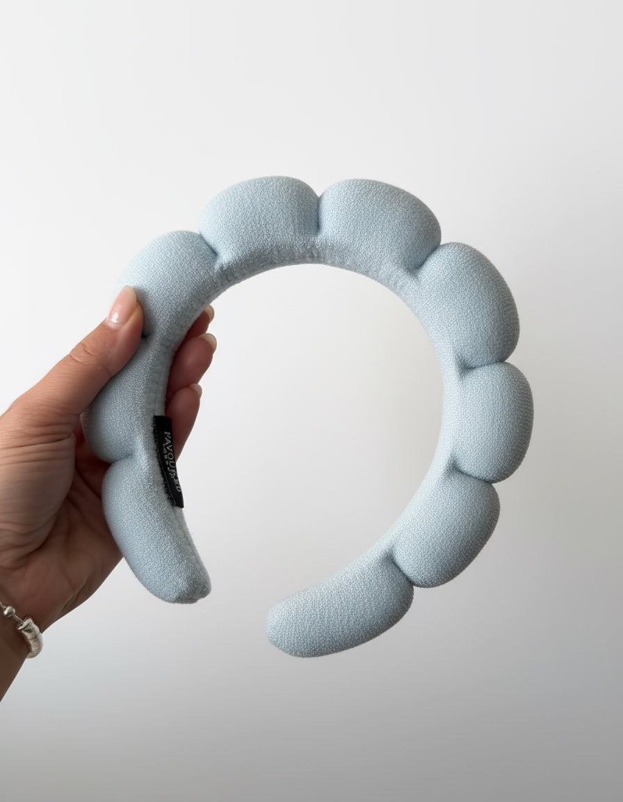 Something Blue Padded Towelling Headband
