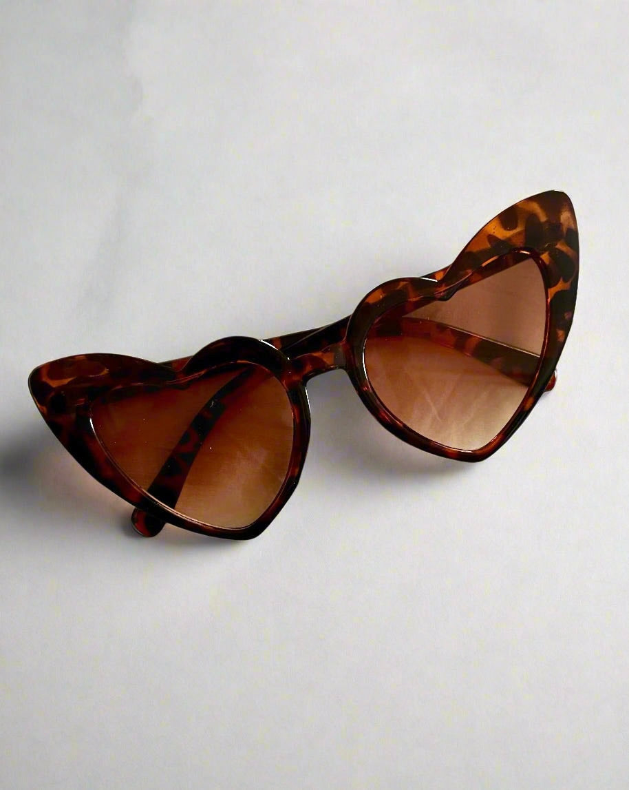 Tortoiseshell Heart Sunglasses | Hen Party Accessories | Bridesmaids