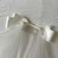 Sample Sale Personalised Bow Veil with Crystal Letter Embellishment - Mrs McCarthy