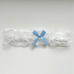 Bridal White & Something Blue Lace Garter