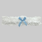 Bridal White & Something Blue Lace Garter