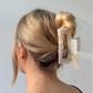 Large Pearl Rectangle Hair Claw Clip