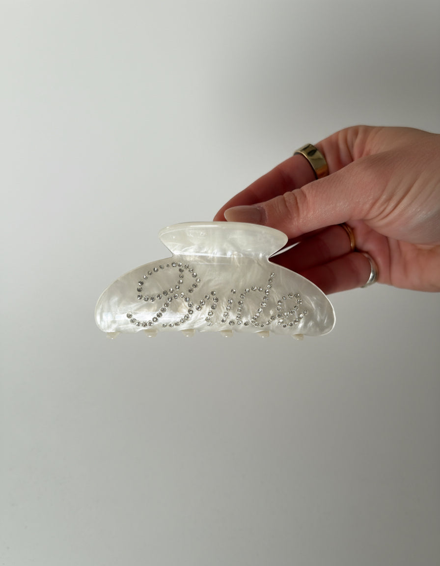 Bride Embellished Hair Claw Clip