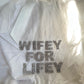 Wifey For Lifey Crystal Letter Embellishment Bow Veil | Bridal Hen Party Veil