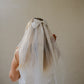 Plain Classic Ribbon Bow Veil | Bridal Hen Party Veil
