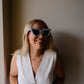 White Bride To Be Embellished Rhinestone Heart Bridal sunglasses | Hen Party Accessories