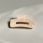 Large Pearl Rectangle Hair Claw Clip