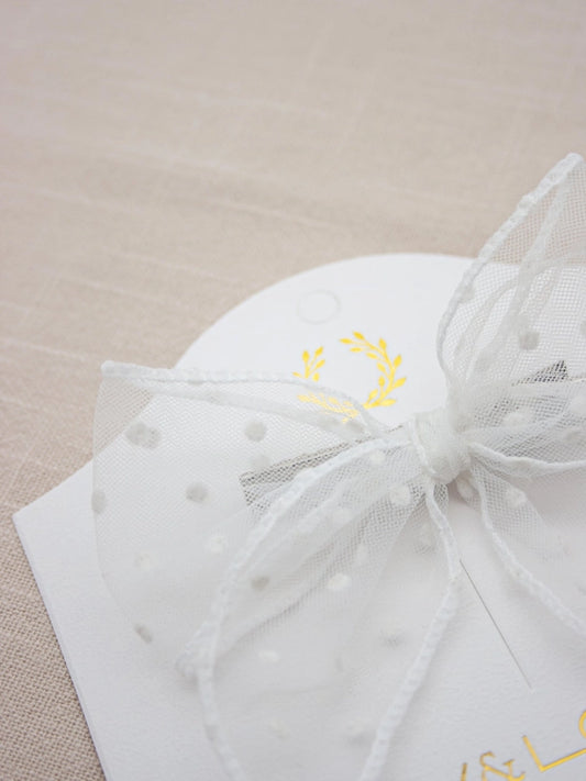 Polka Dot Bow | Flower Girl | Gifting