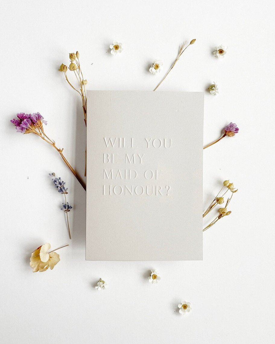 Maid of Honour Proposal Card | Will You Be My Maid of Honour | Gifting