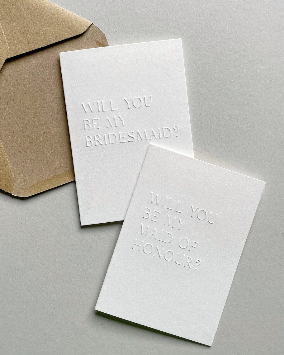 Maid of Honour Proposal Card | Will You Be My Maid of Honour | Gifting