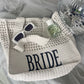 Bride Crochet Lined Tote Bag | Bridal Hen Wedding Honeymoon