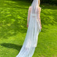 Ivory Pearl Single Tier Veil | Wedding Veil