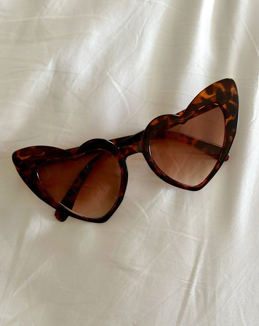 Tortoiseshell Heart Sunglasses | Hen Party Accessories | Bridesmaids