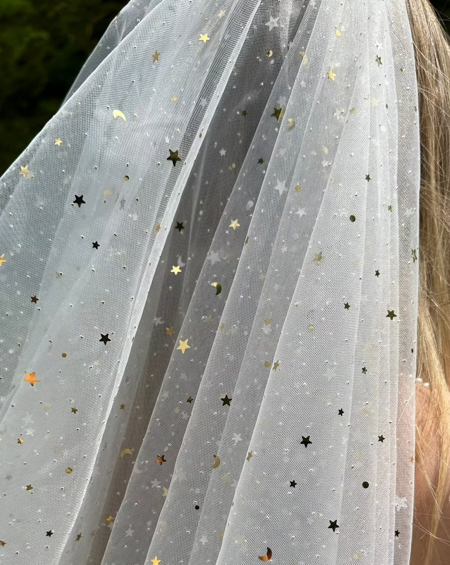Mini Moon & Stars Veil | Bridal Hen Party Veil