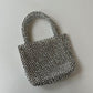Silver Bead Sparkle Handbag | Bridal | Occasion Accessory