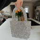 Silver Bead Sparkle Handbag | Bridal | Occasion Accessory