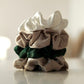 Pine Green Silk Scrunchie | Hair Accessory | Bridesmaid