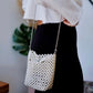 Pearl Bucket Shoulder Grab Handbag | Occasion Accessory | Bridal