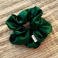 Pine Green Silk Scrunchie | Hair Accessory | Bridesmaid